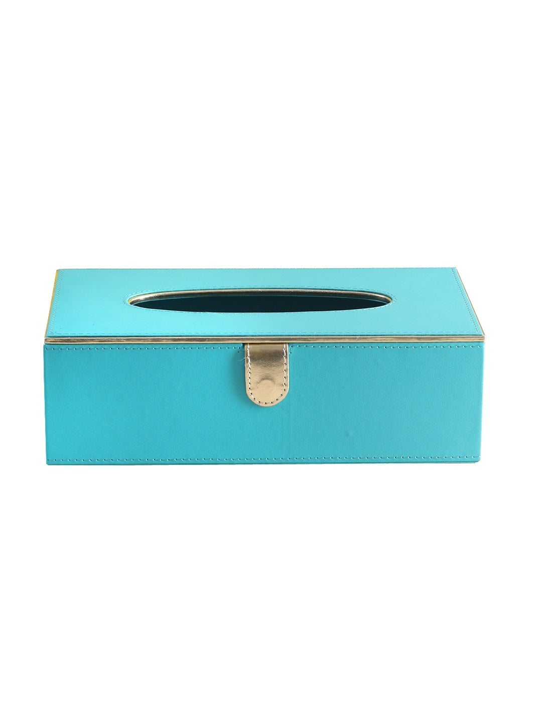 Sapphire Blue & Gold Tissue Box