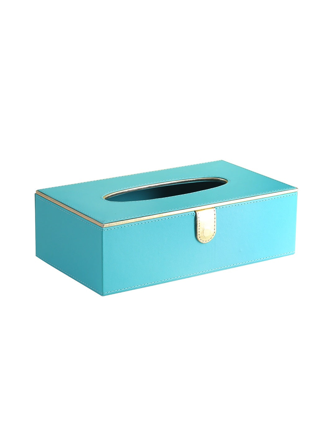 Sapphire Blue & Gold Tissue Box