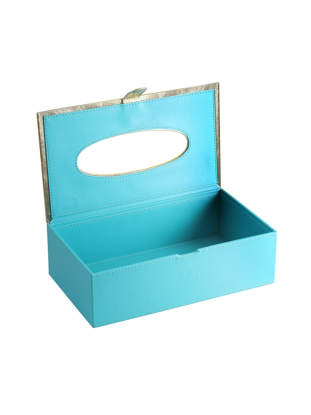 Sapphire Blue & Gold Tissue Box