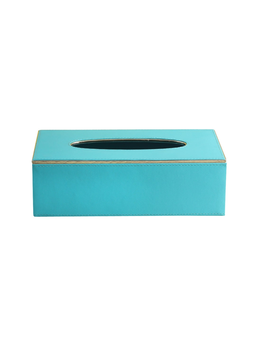 Sapphire Blue & Gold Tissue Box