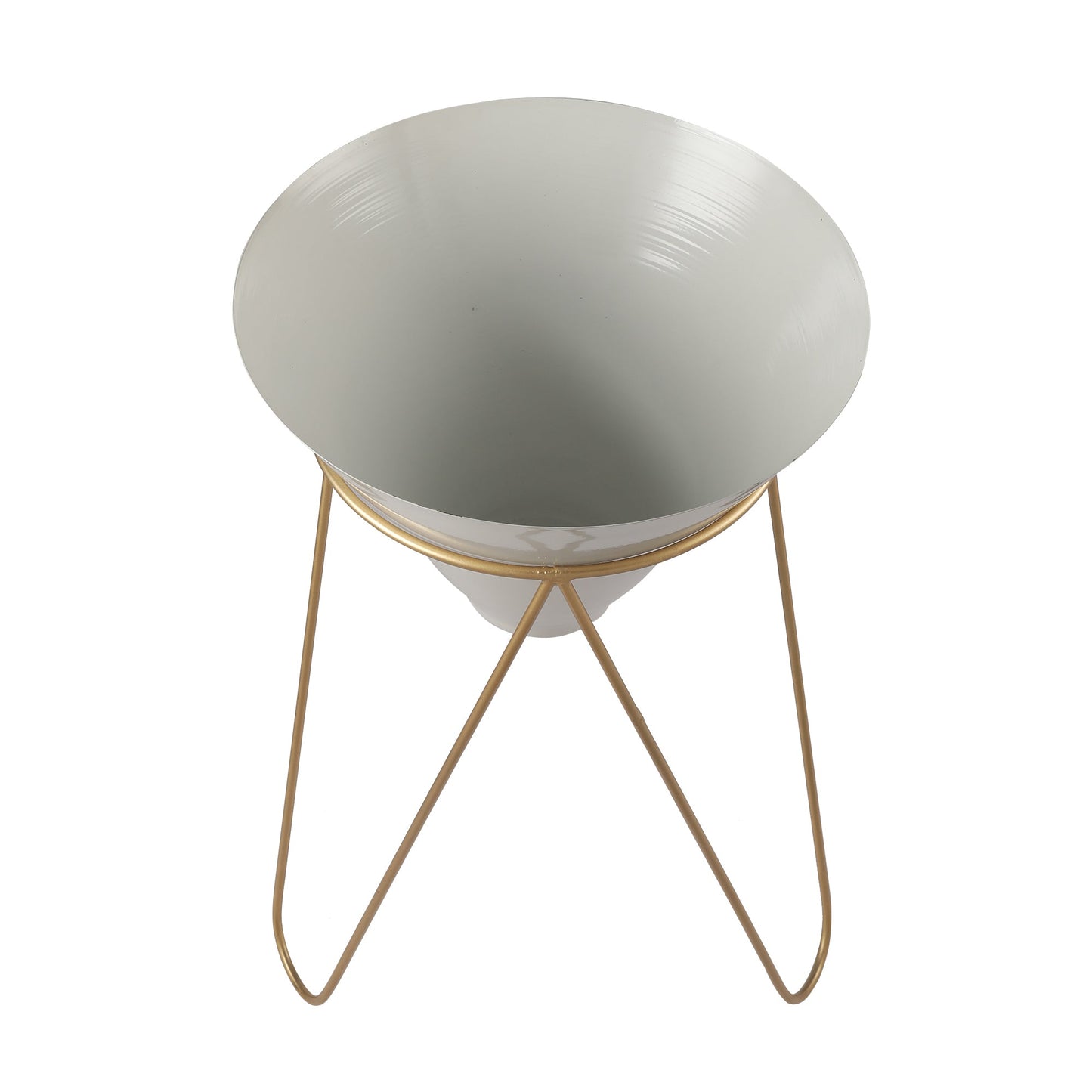 Stella White & Gold Planters Set of 2