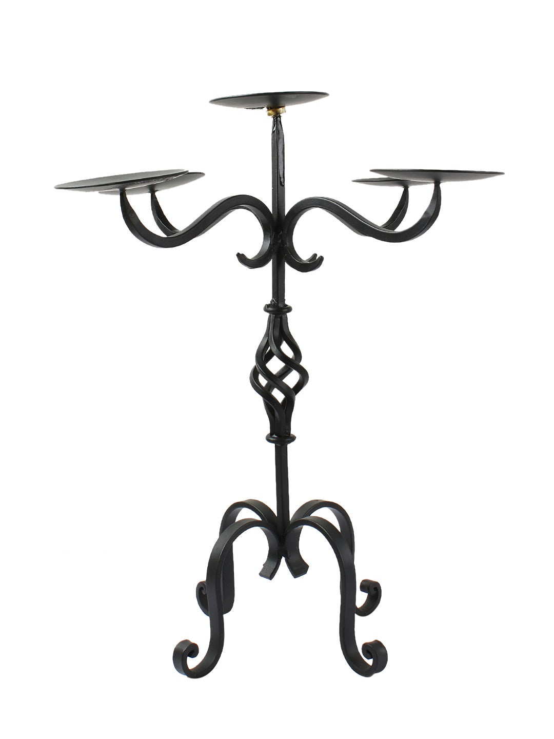 Harold Black Iron 5 Pillar Candleholder