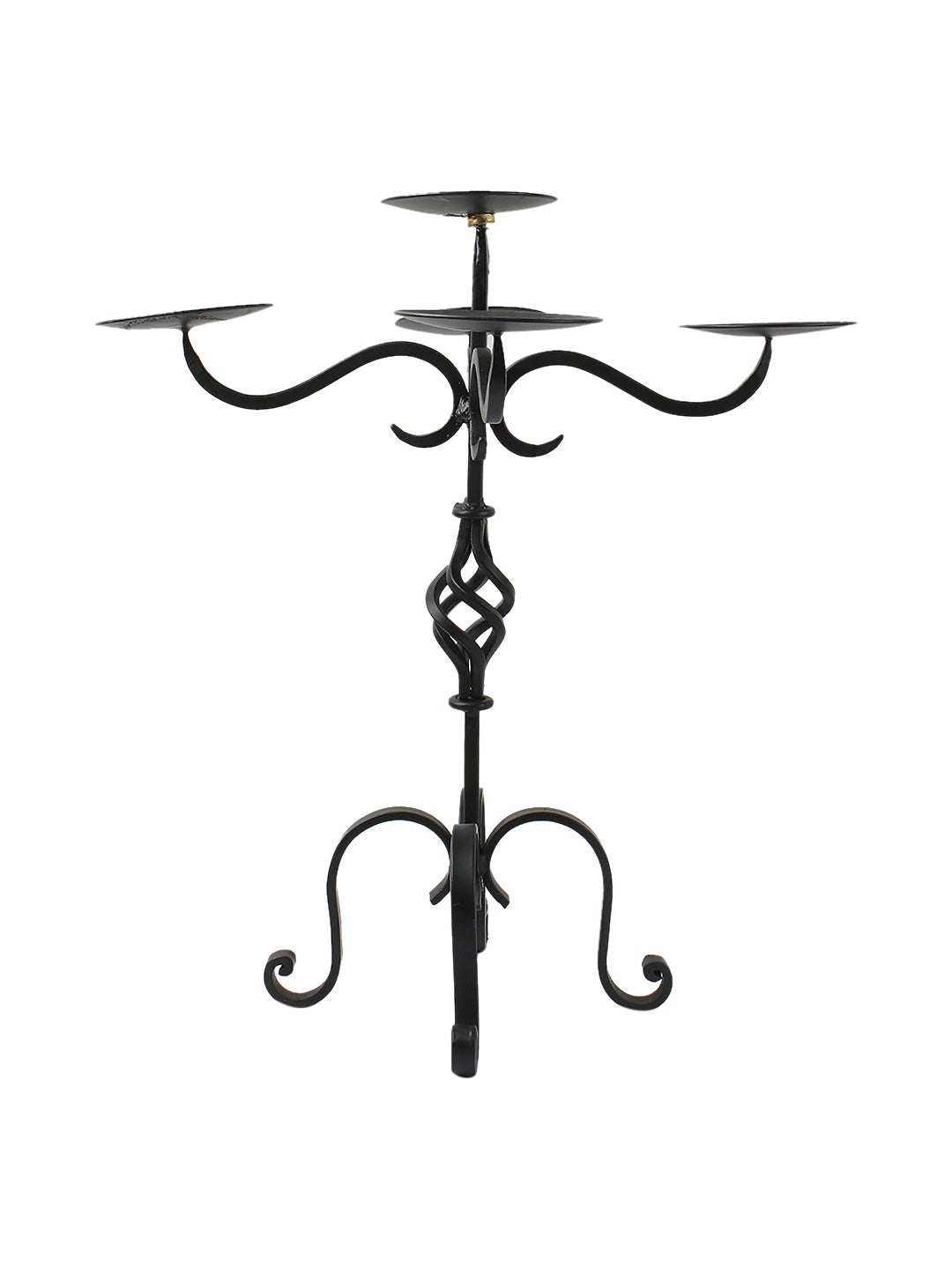 Harold Black Iron 5 Pillar Candleholder