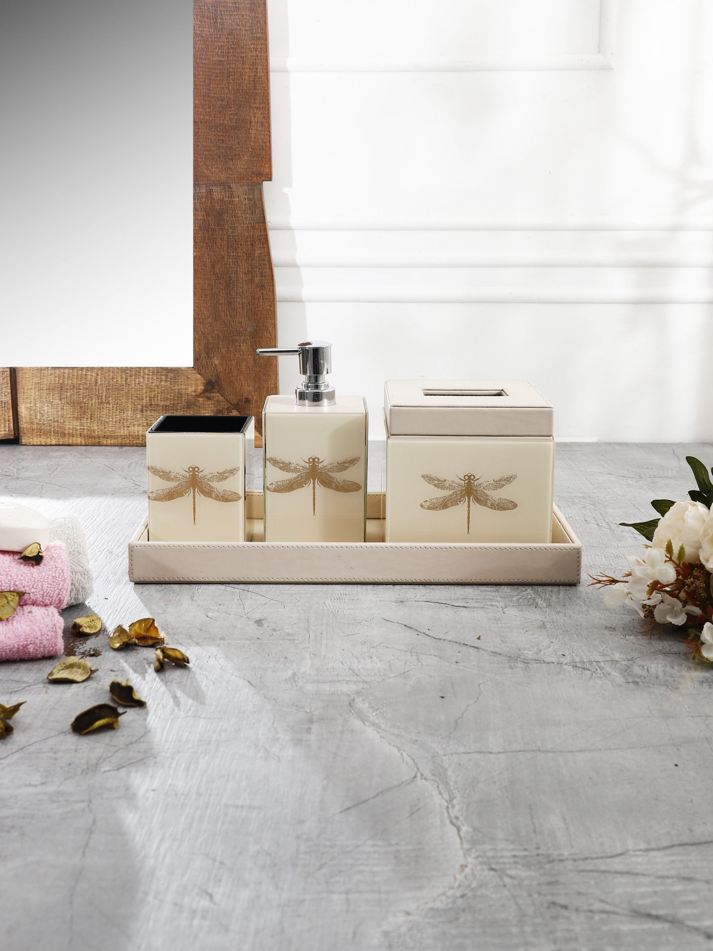 Azalea Dragonfly Bathroom Set