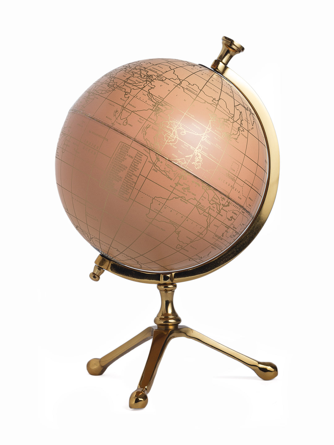 Hillary Laminated Peach Globe
