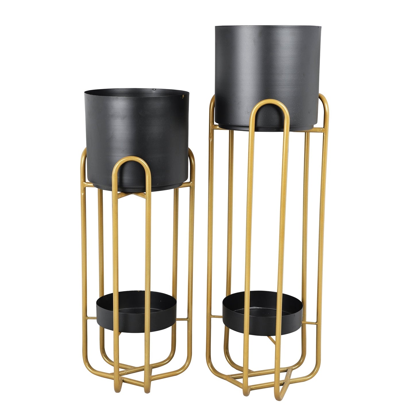 Marseille Black & Gold Planters Set of 2