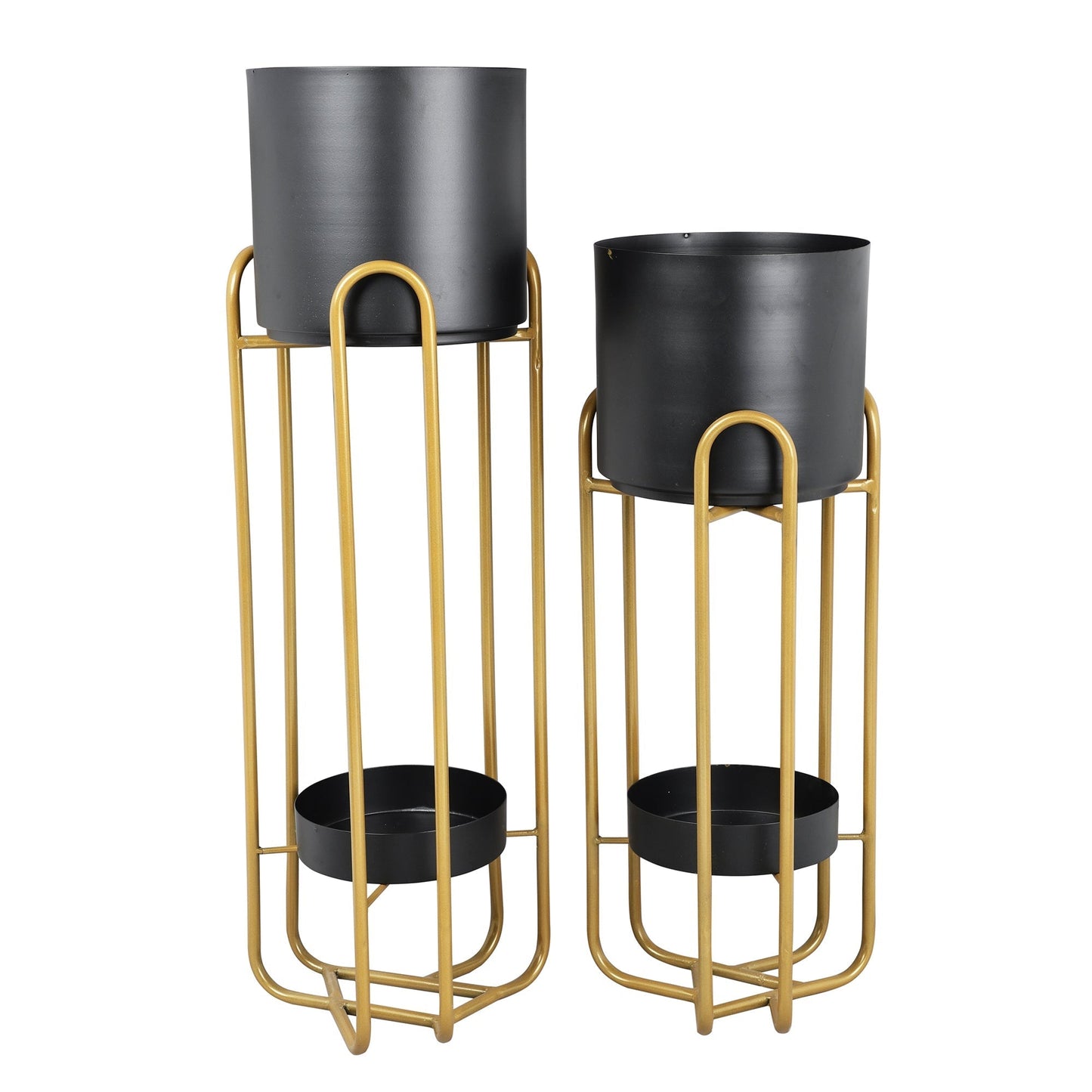 Marseille Black & Gold Planters Set of 2