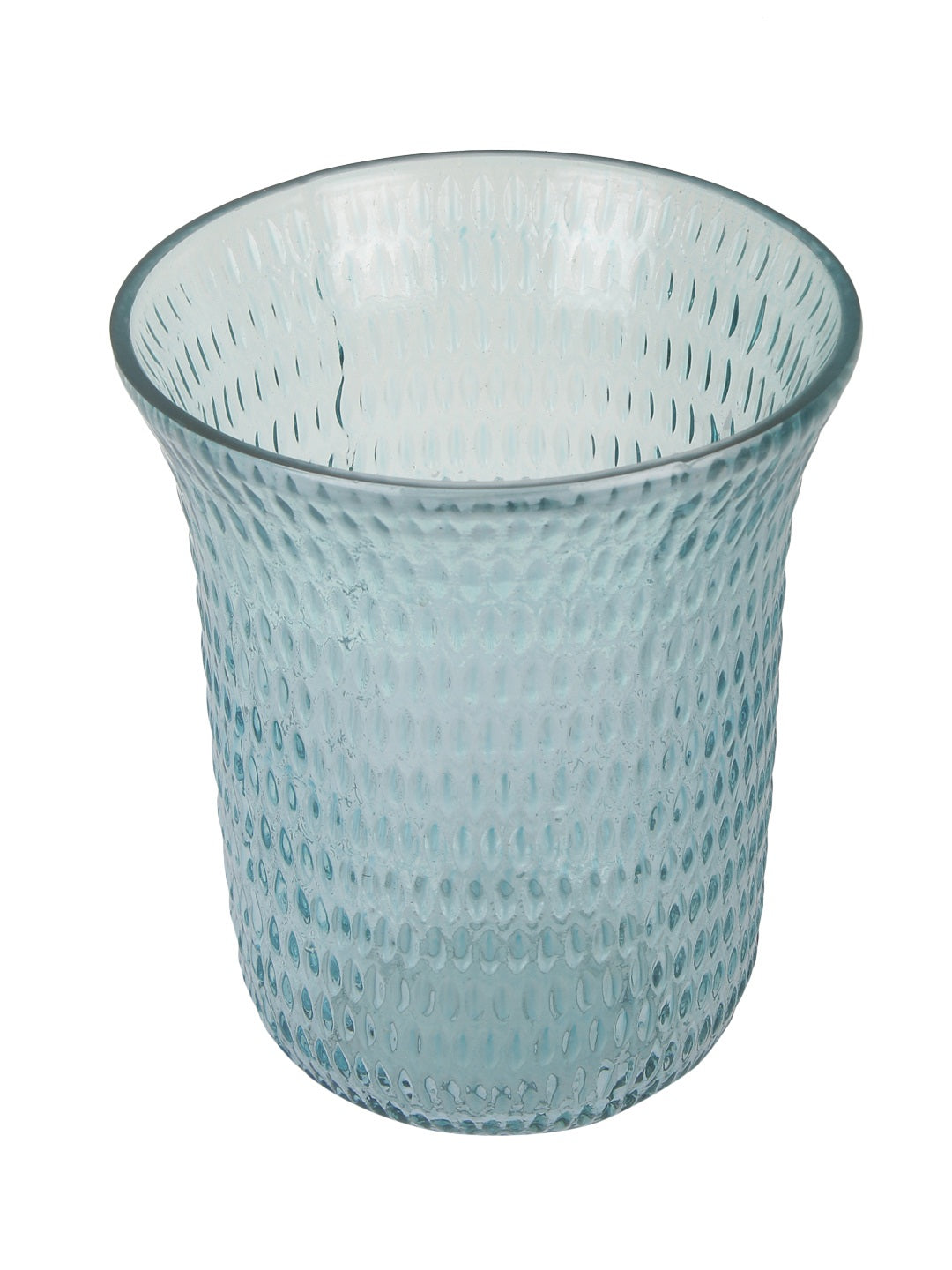 Sapphire Cylindrical Glass Vase