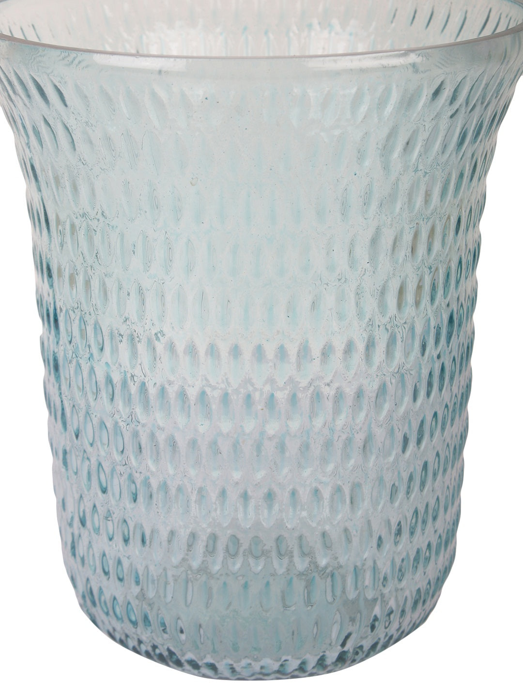 Sapphire Cylindrical Glass Vase