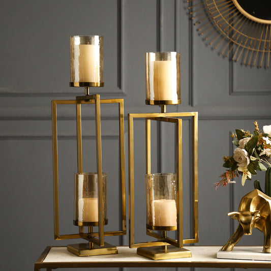 Stella Gold Hurricane Set of 2