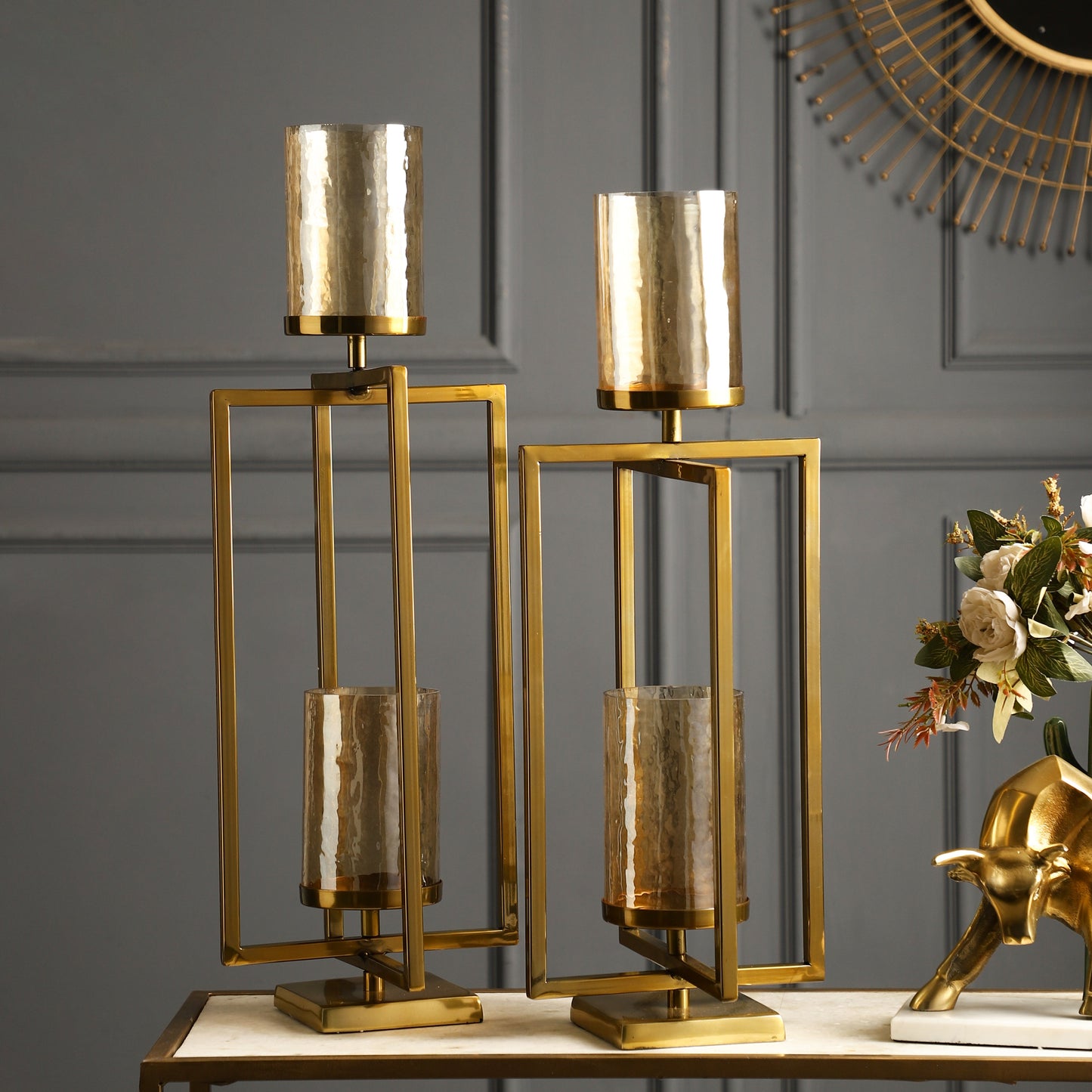 Stella Gold Hurricane Set of 2