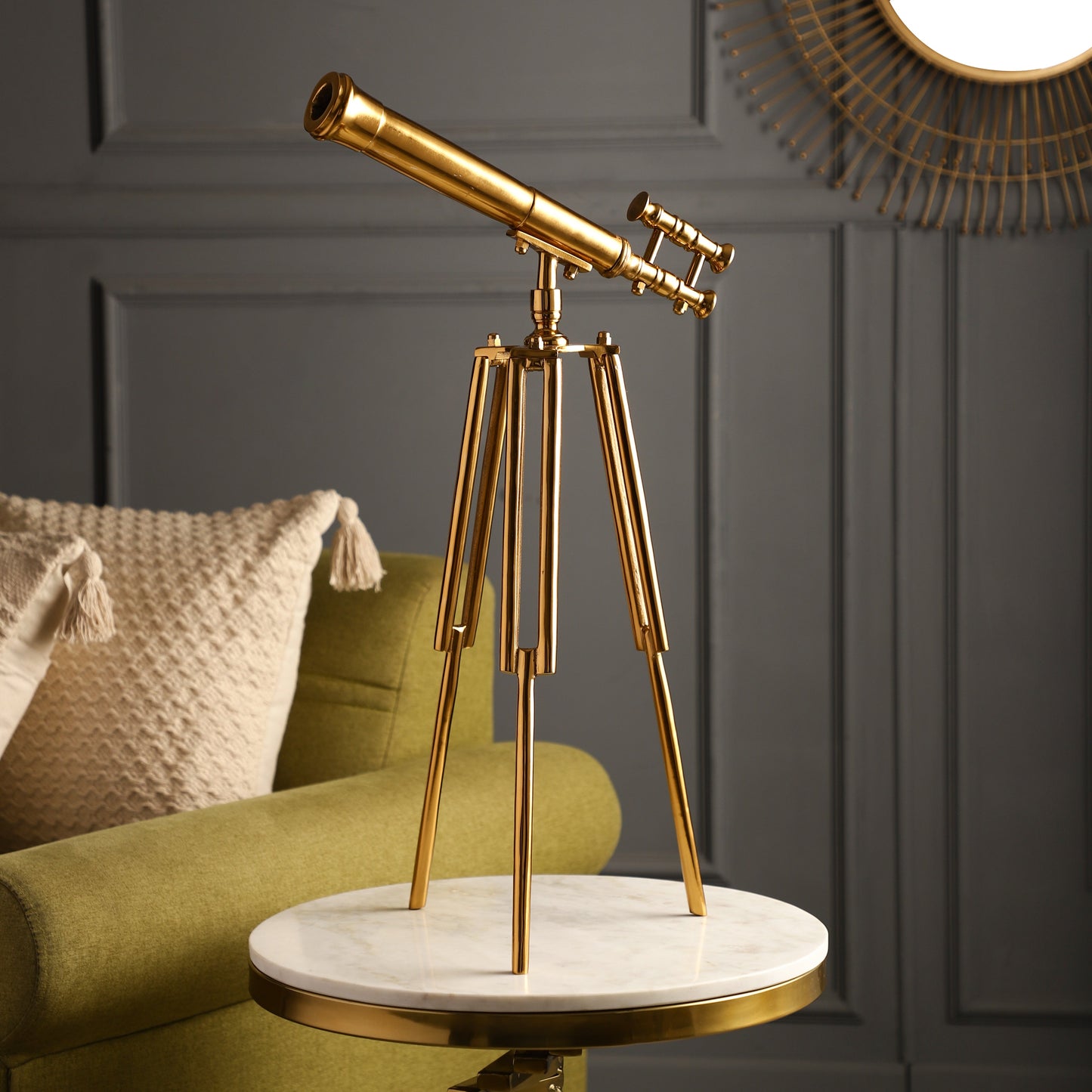 Hailey Oversized Decorative Telescope