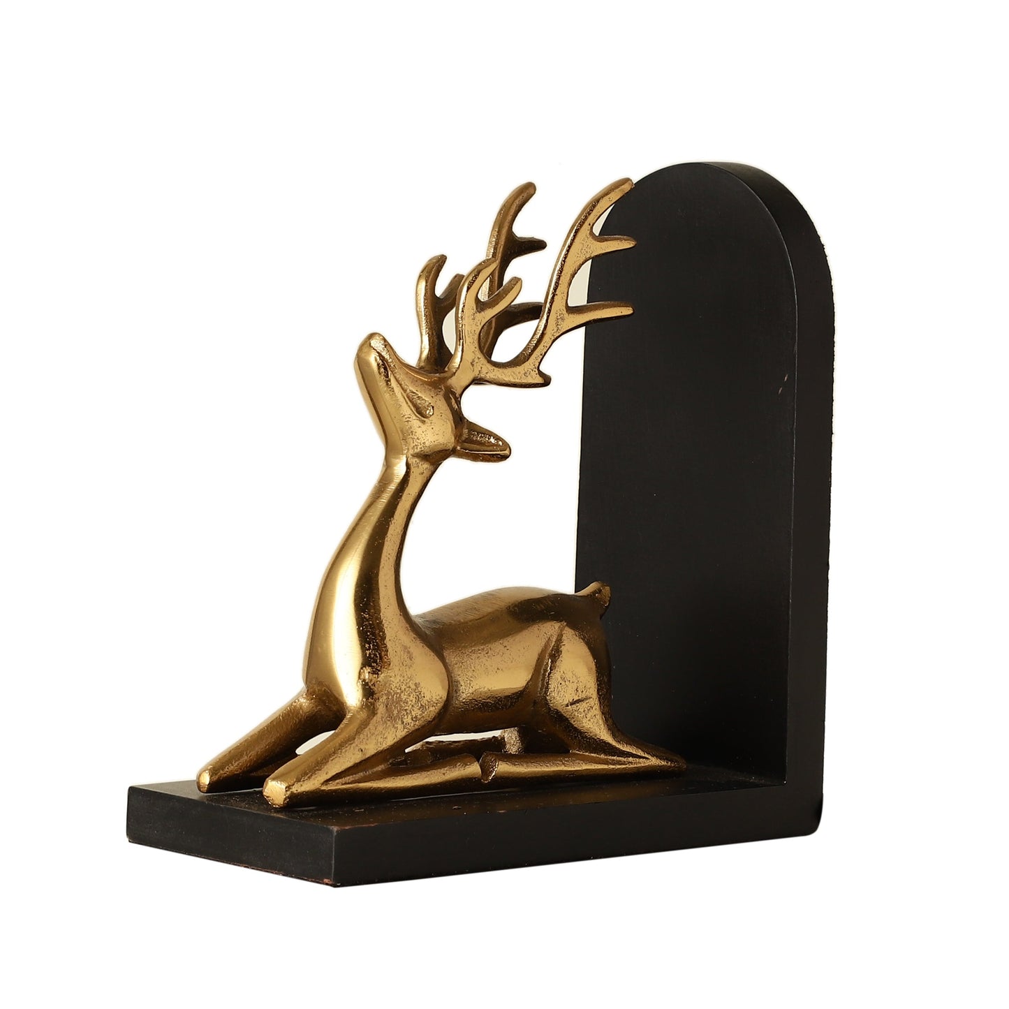 Rudolph Gold Deer Bookend Set of 2
