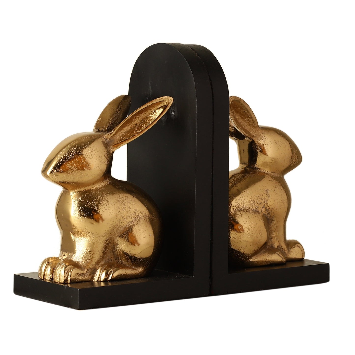 Harold Gold Rabbit Bookend set of 2