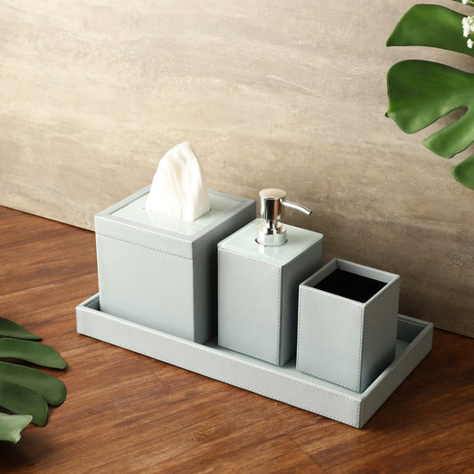 Azure Ice Blue Bathroom Set