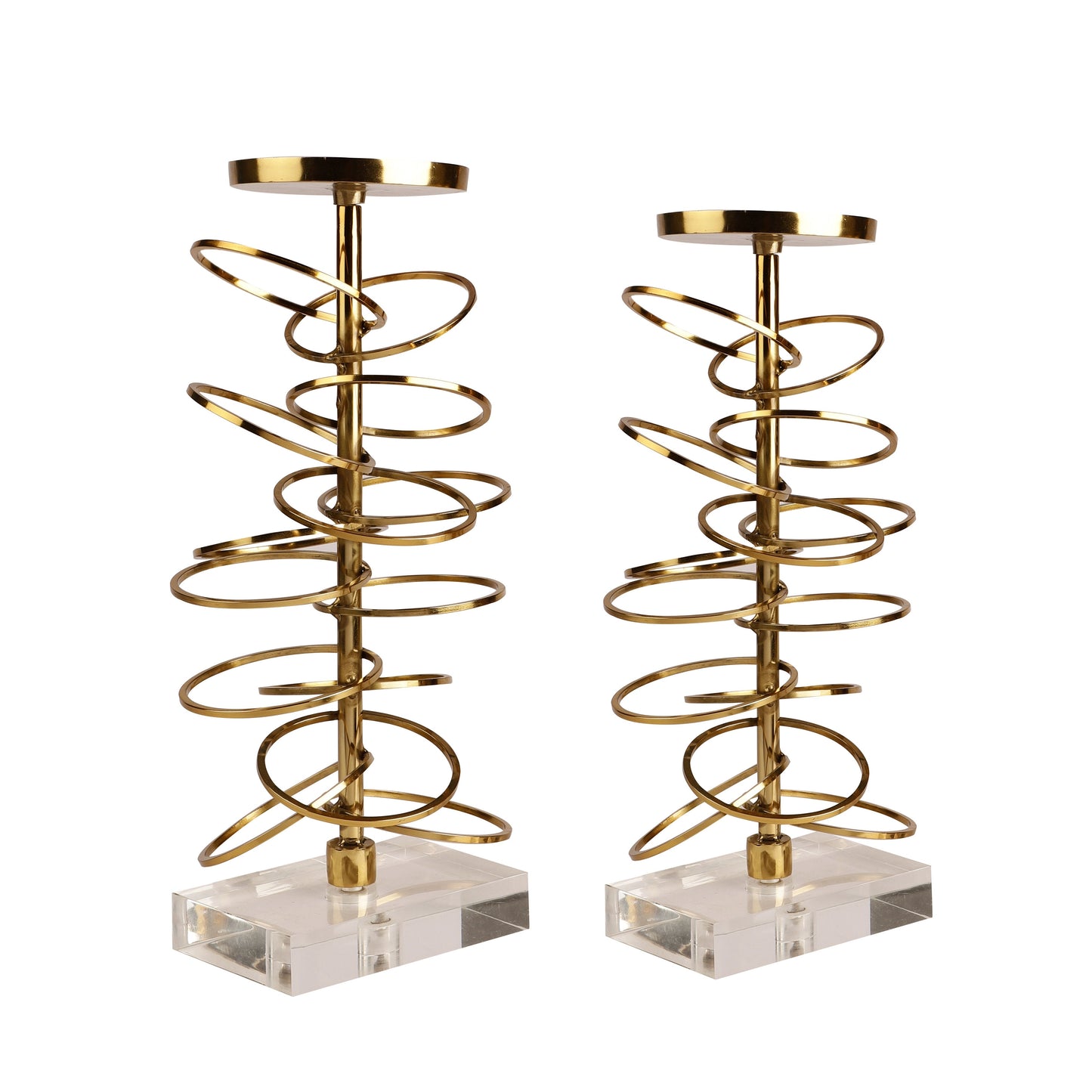Adria Gold Candleholder Set of 2