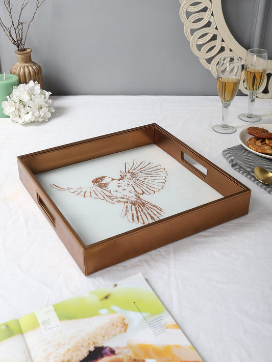 Eviana Bird Square Tray