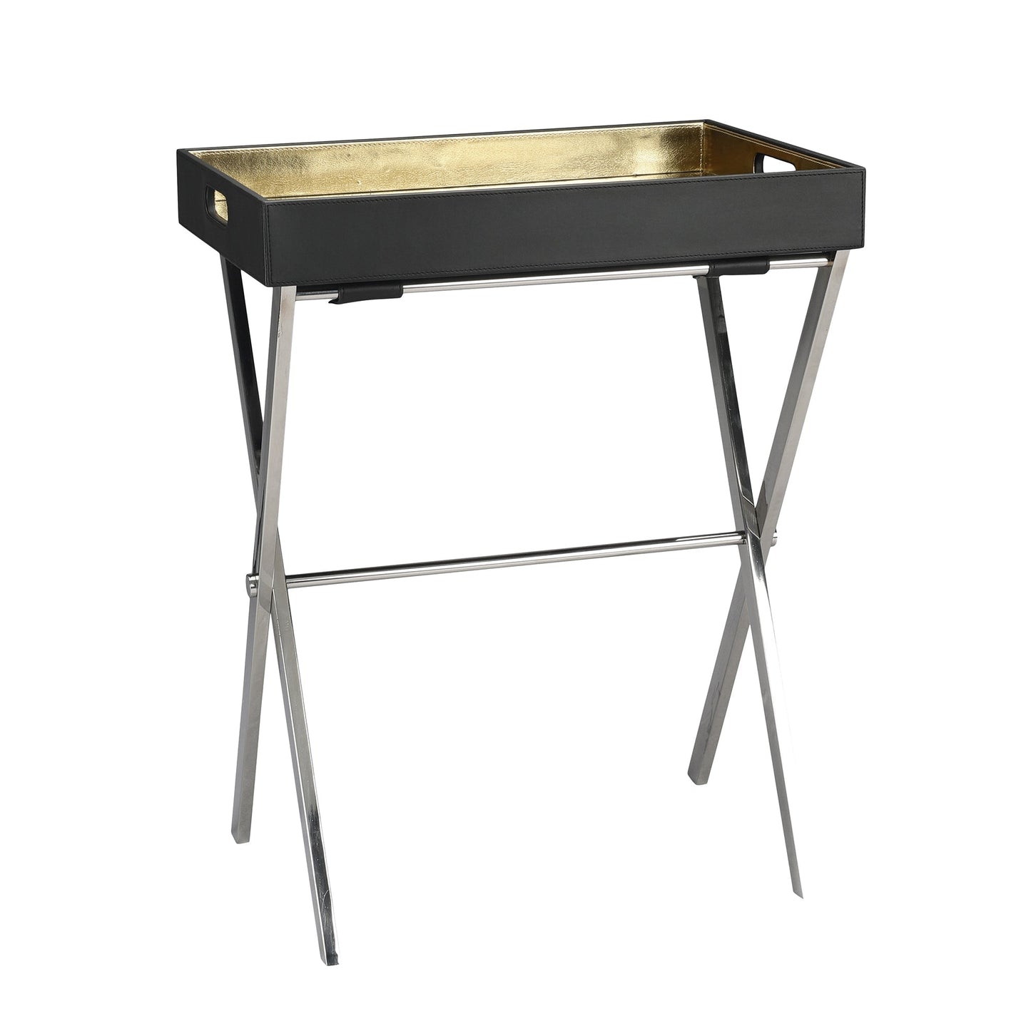 Jackson Horse Black & Gold Butler Tray Table