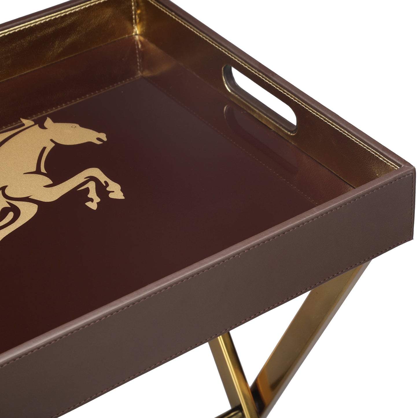 Jackson Horse Gold Butler Tray Table
