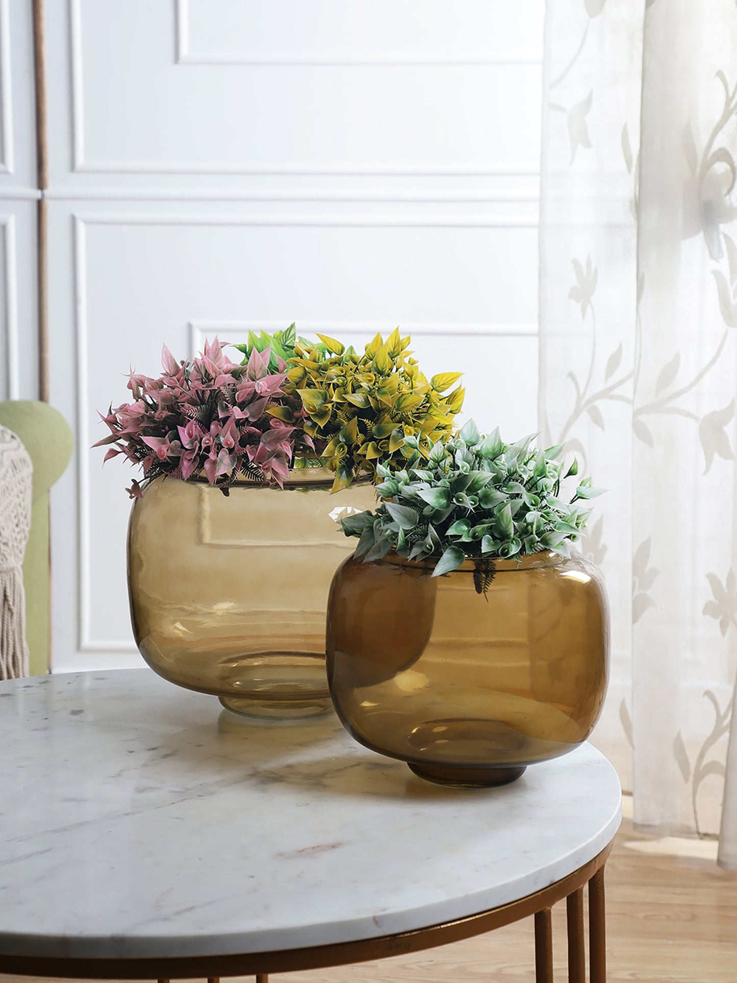 Hailey Gold Lustre Vases Set of 2