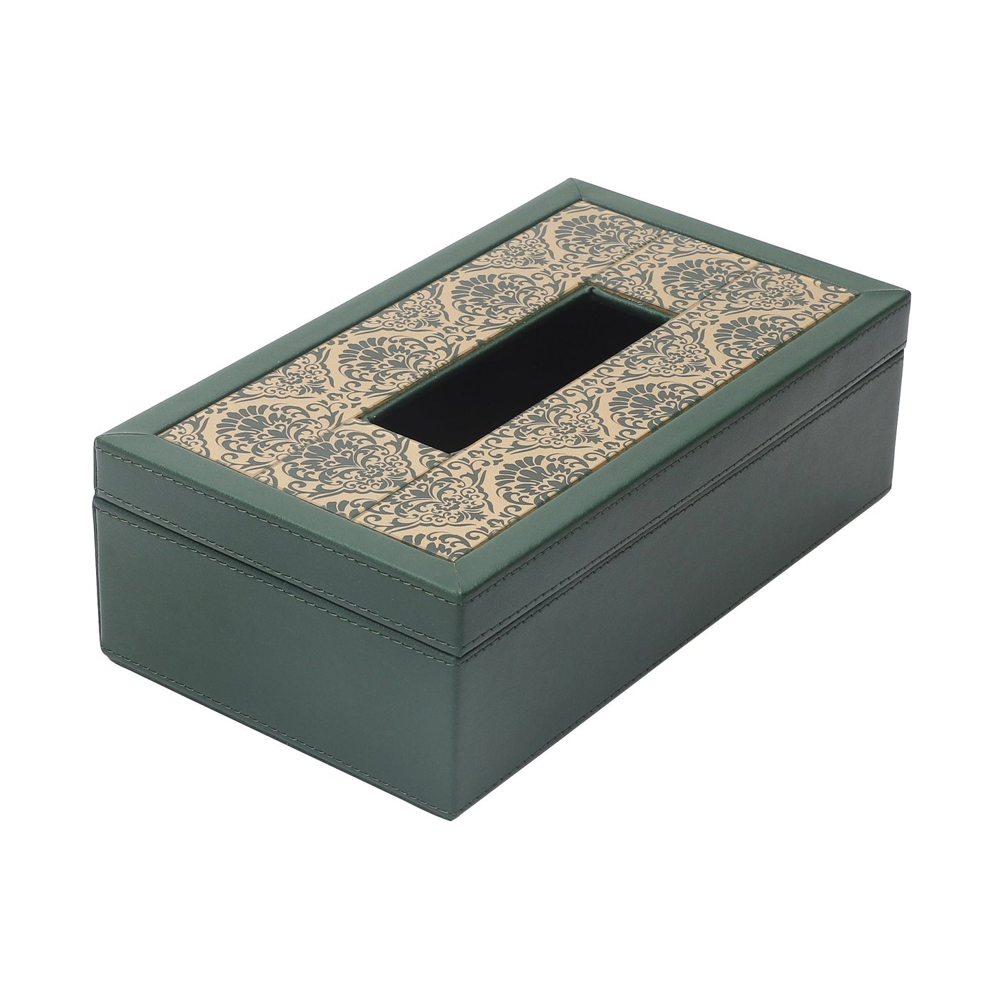 Comorin Green & Gold Tissue Box