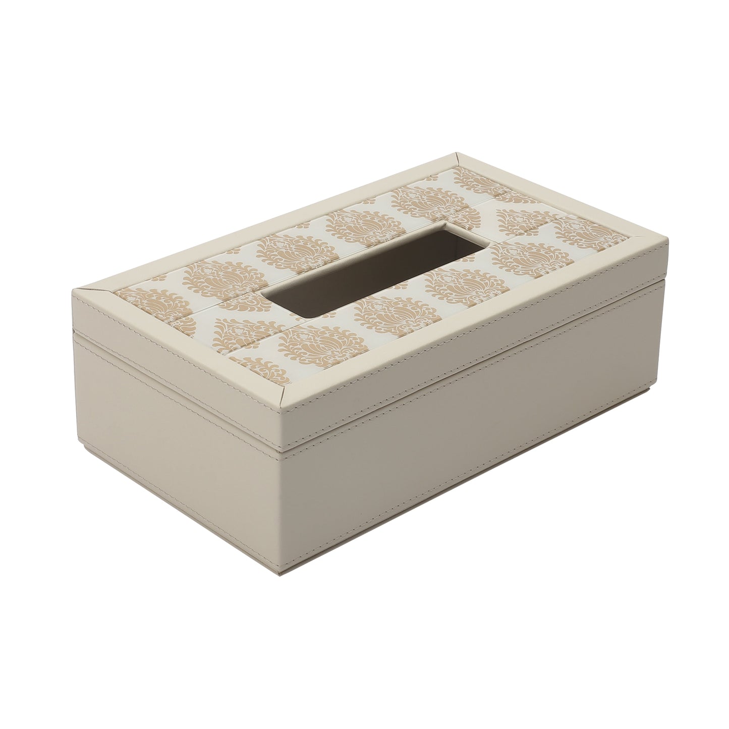 Santorini Cream & Gold Tissue Box