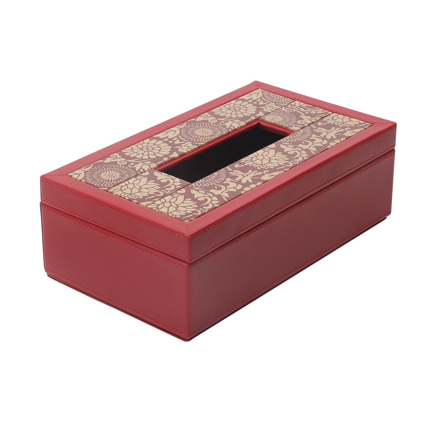 Malabar Red & Gold Tissue Box