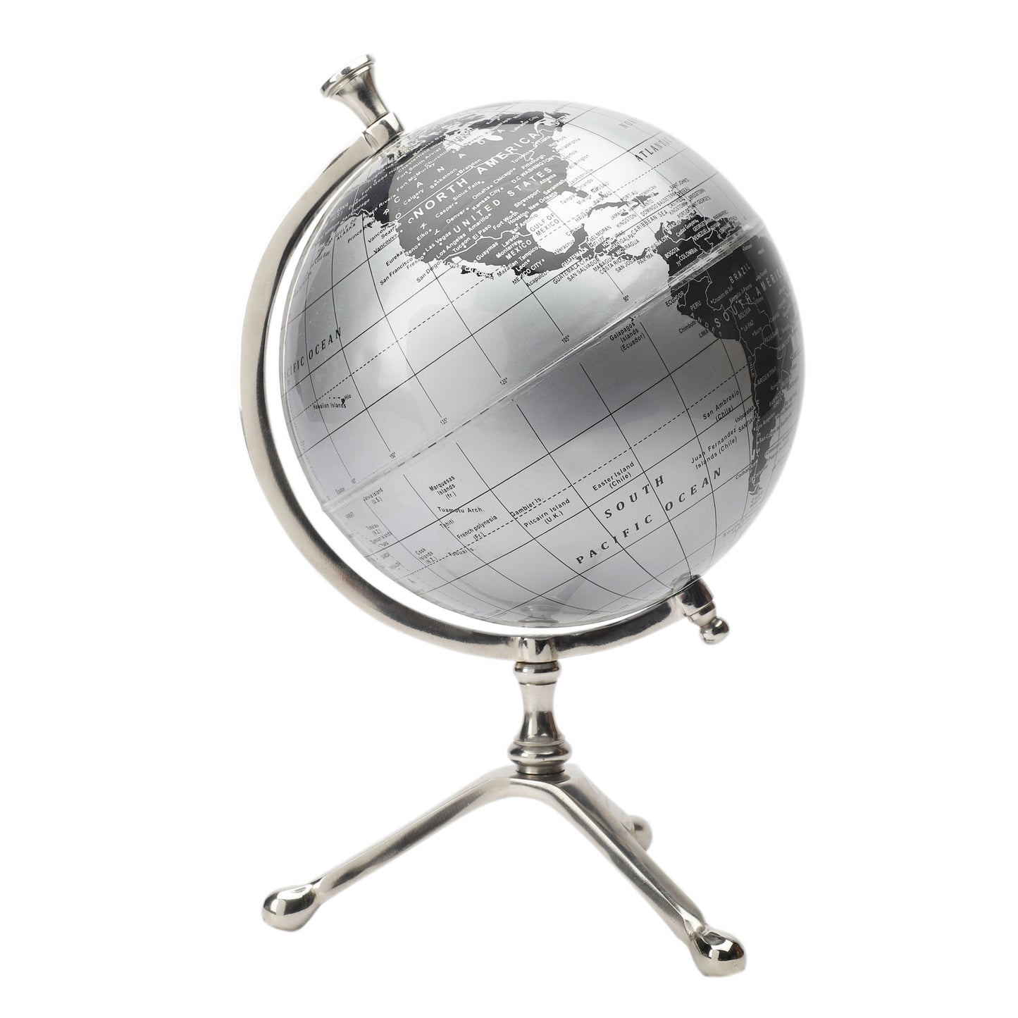 Sydney Laminated Silver Globe