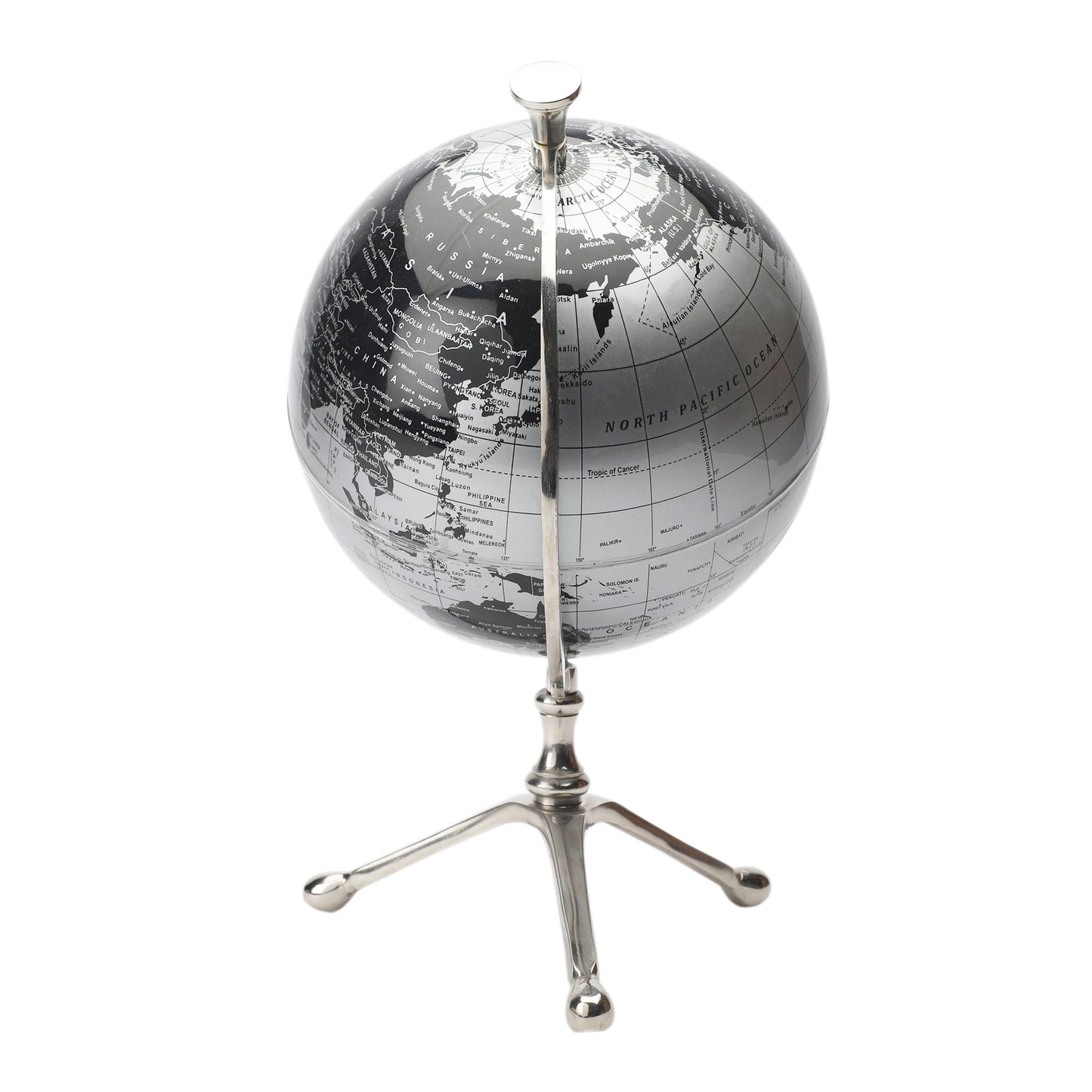Sydney Laminated Silver Globe