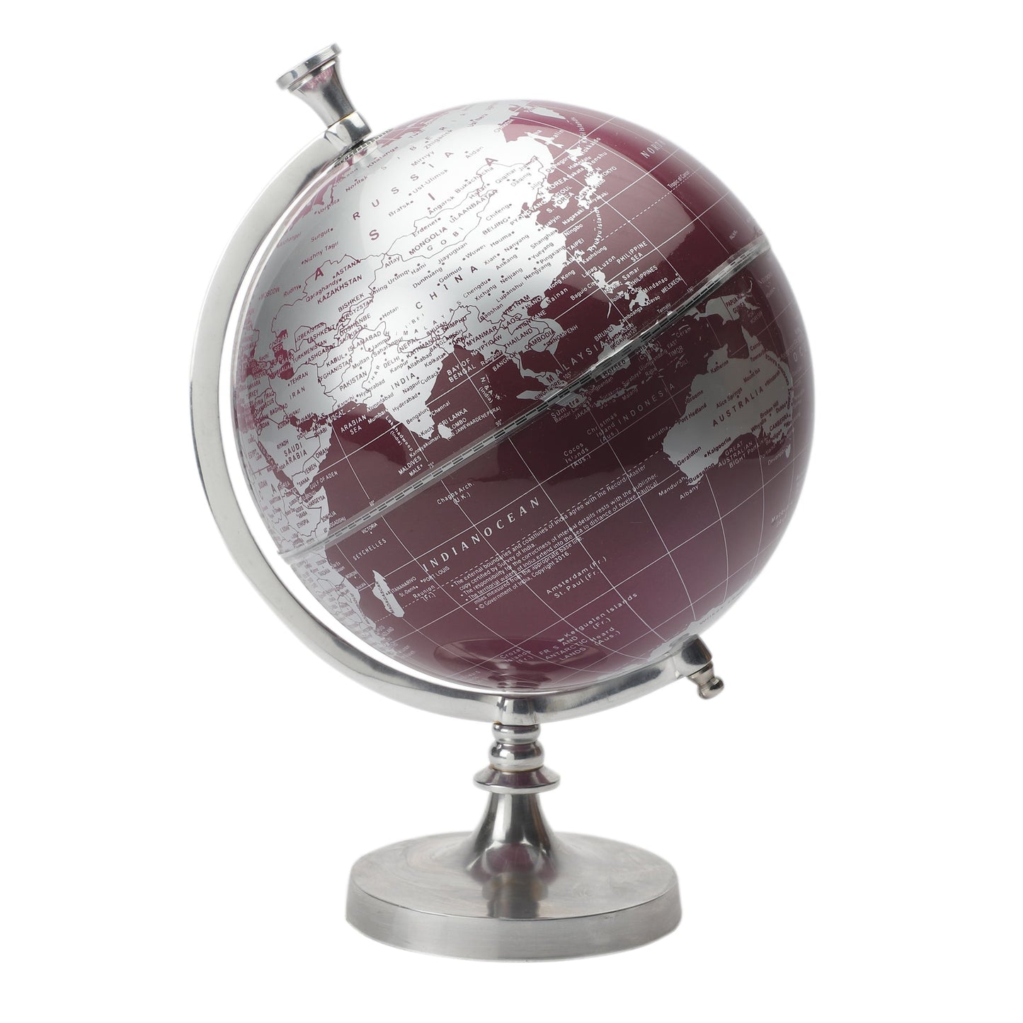 Marseille Laminated Maroon Globe