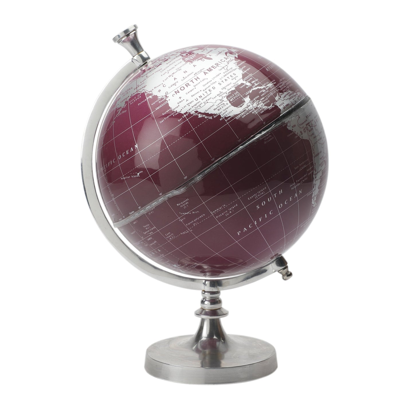 Marseille Laminated Maroon Globe