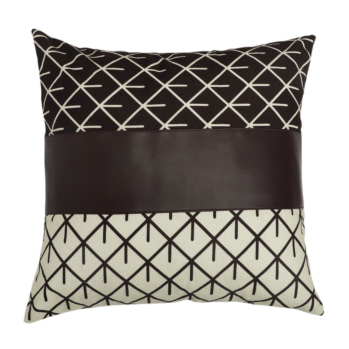Hayden Brown & Cream Cushion