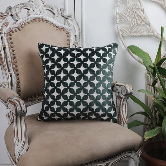 Ayra Ivy Green Laser Cut Cushion