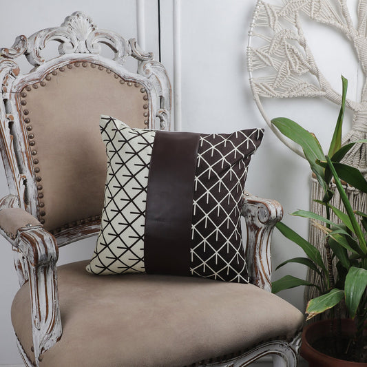 Hayden Brown & Cream Cushion