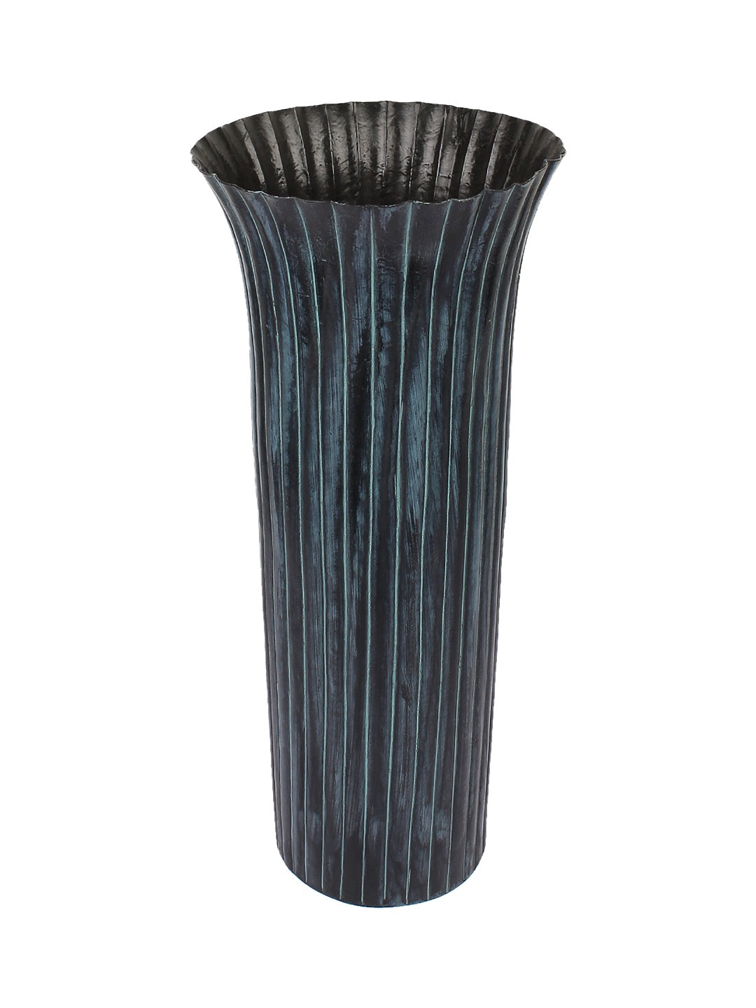 Round Verdigris Finish Vase Large
