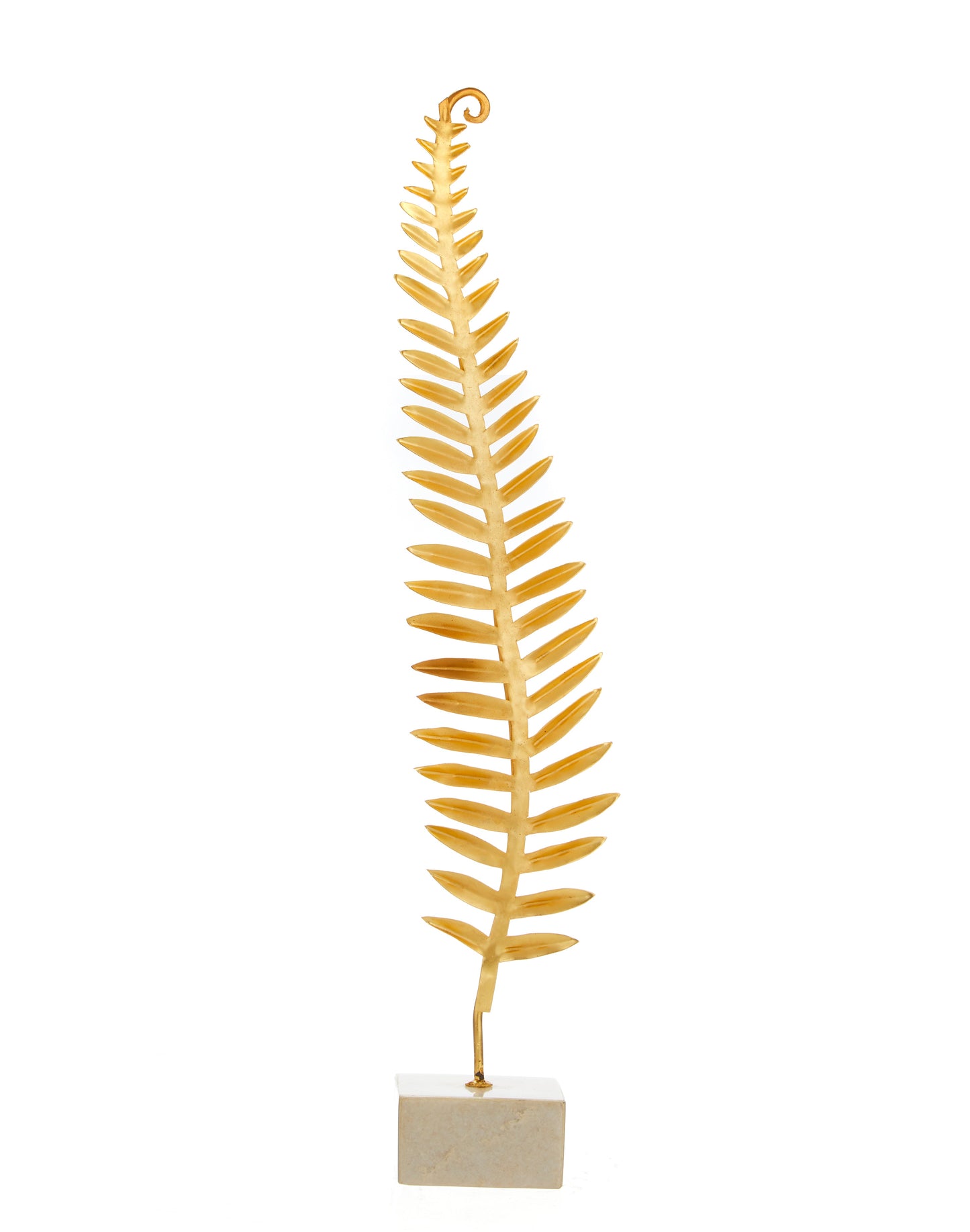 Aria Leaf Sculpture w/Marble Base