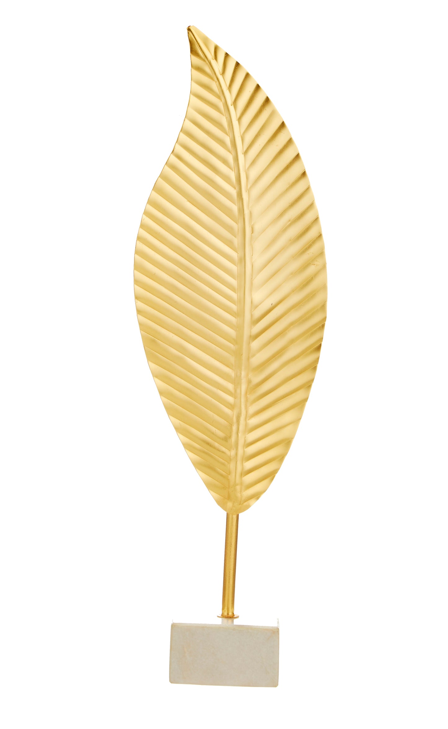 Camillia Leaf Sculpture w/Marble Base