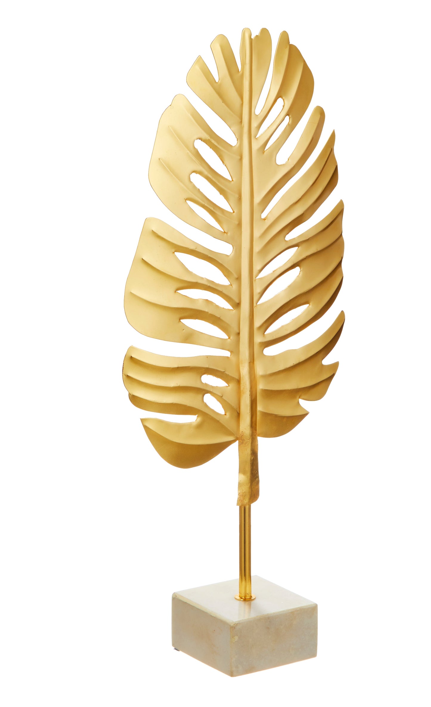 Annabelle Leaf Sculpture w/Marble Base