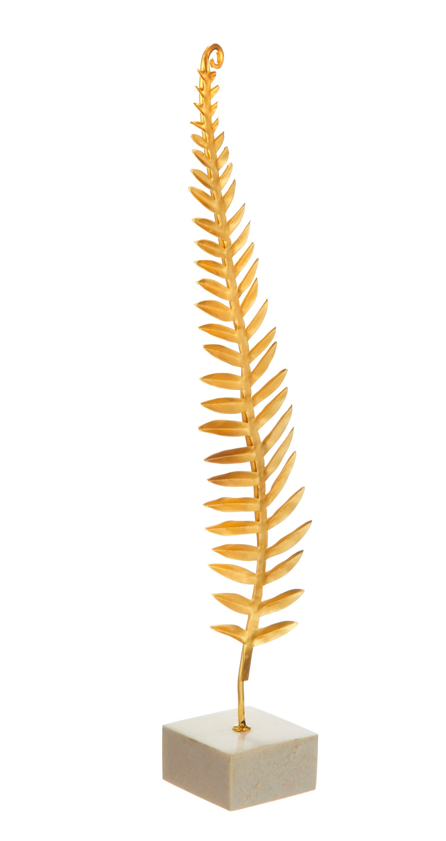 Aria Leaf Sculpture w/Marble Base