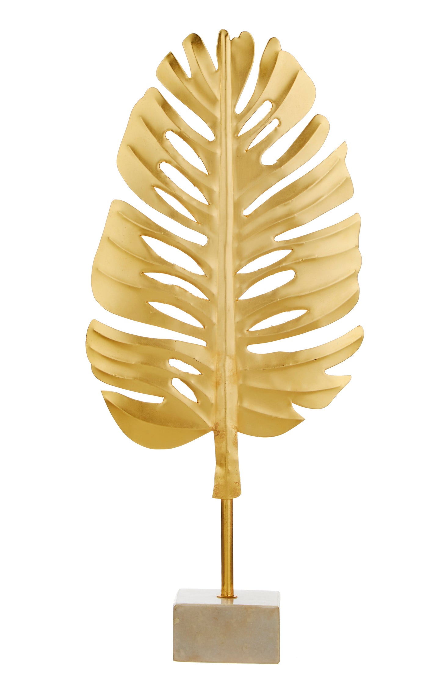 Annabelle Leaf Sculpture w/Marble Base