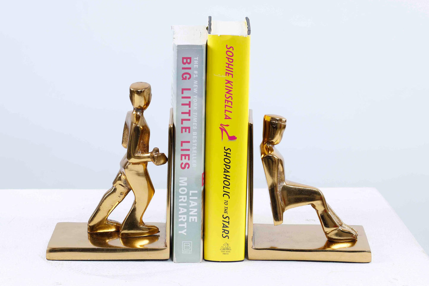 Working Men bookend set of 2 Gold