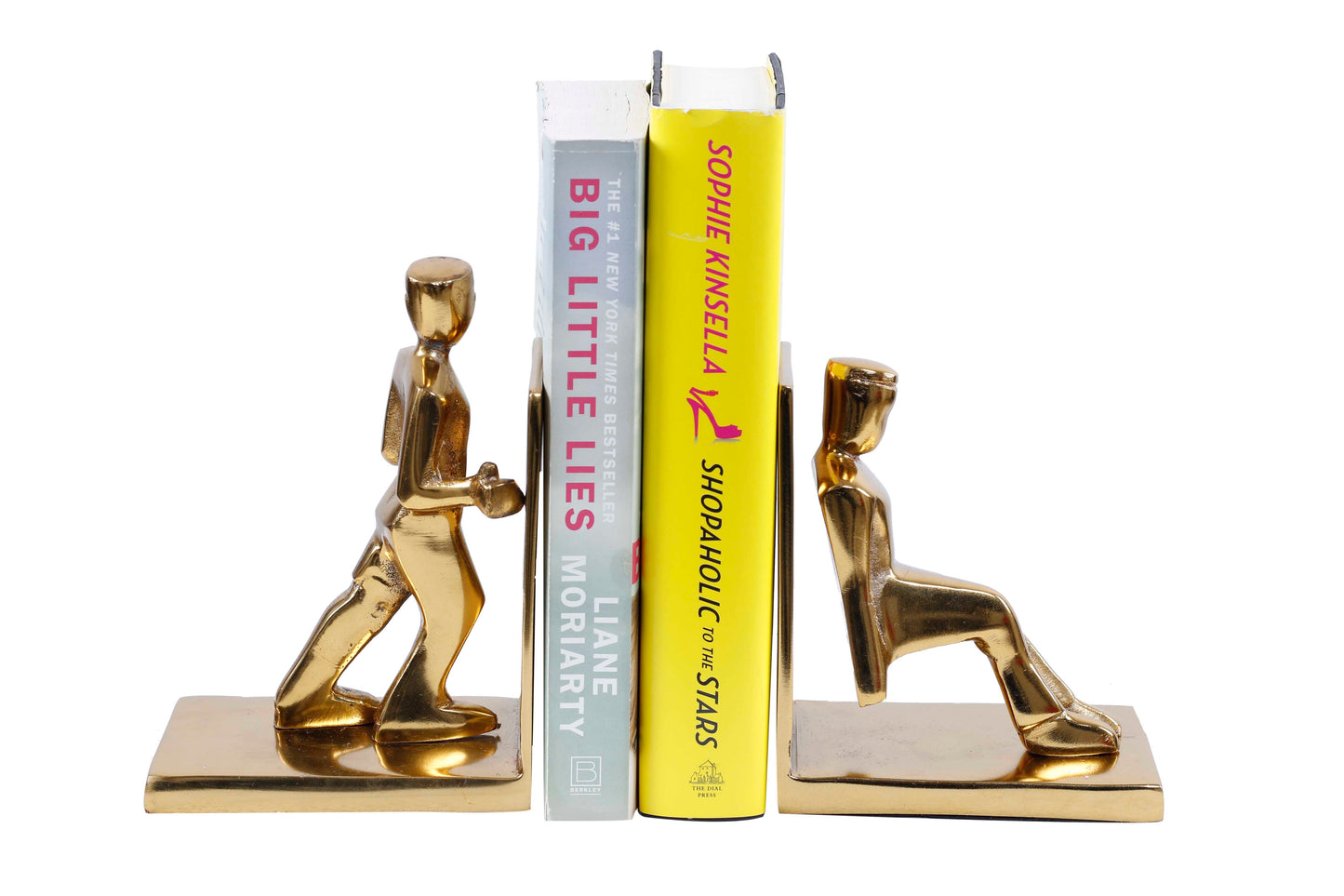 Working Men bookend set of 2 Gold