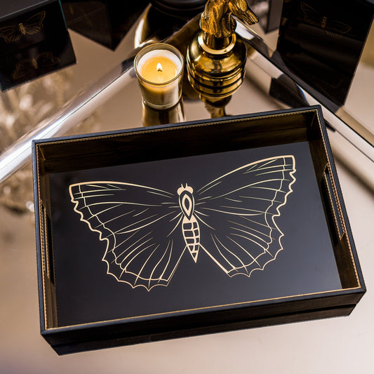 Zahara Butterfly Rectangle Tray