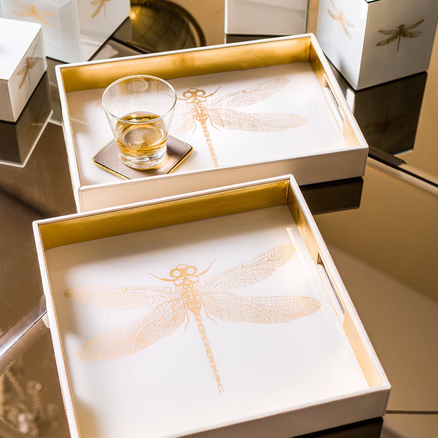 Azalea Dragonfly Rectangle Tray
