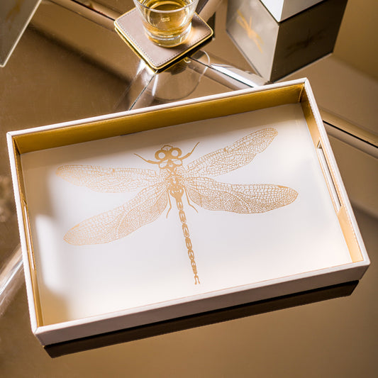 Azalea Dragonfly Rectangle Tray