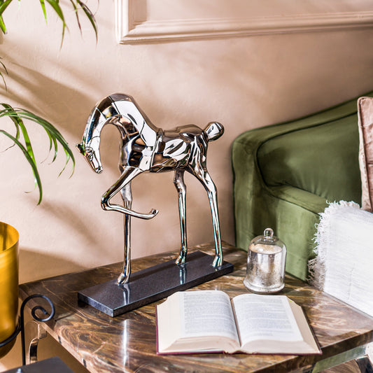 Stallone Horse Accent with Marble Base