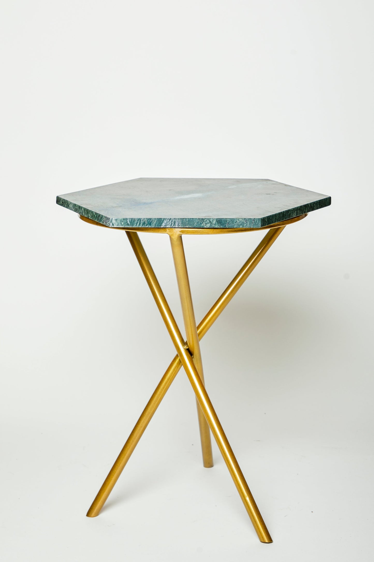 Verde Gold Tripod Table