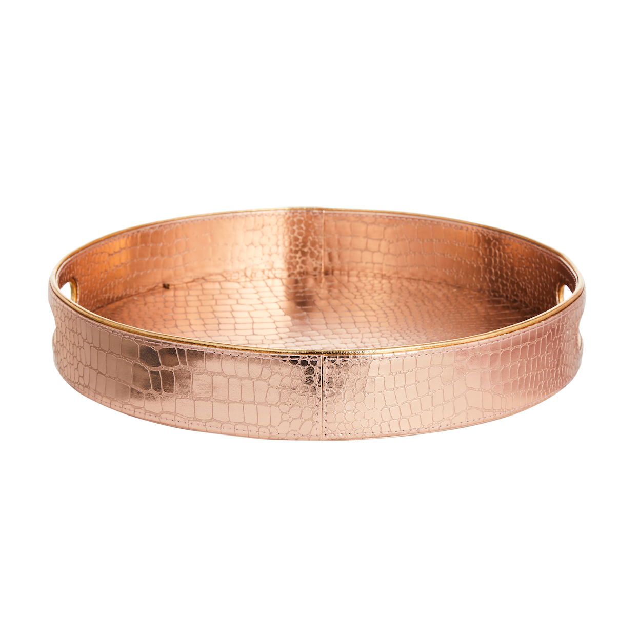 Aubrey Rose Gold Circular Tray
