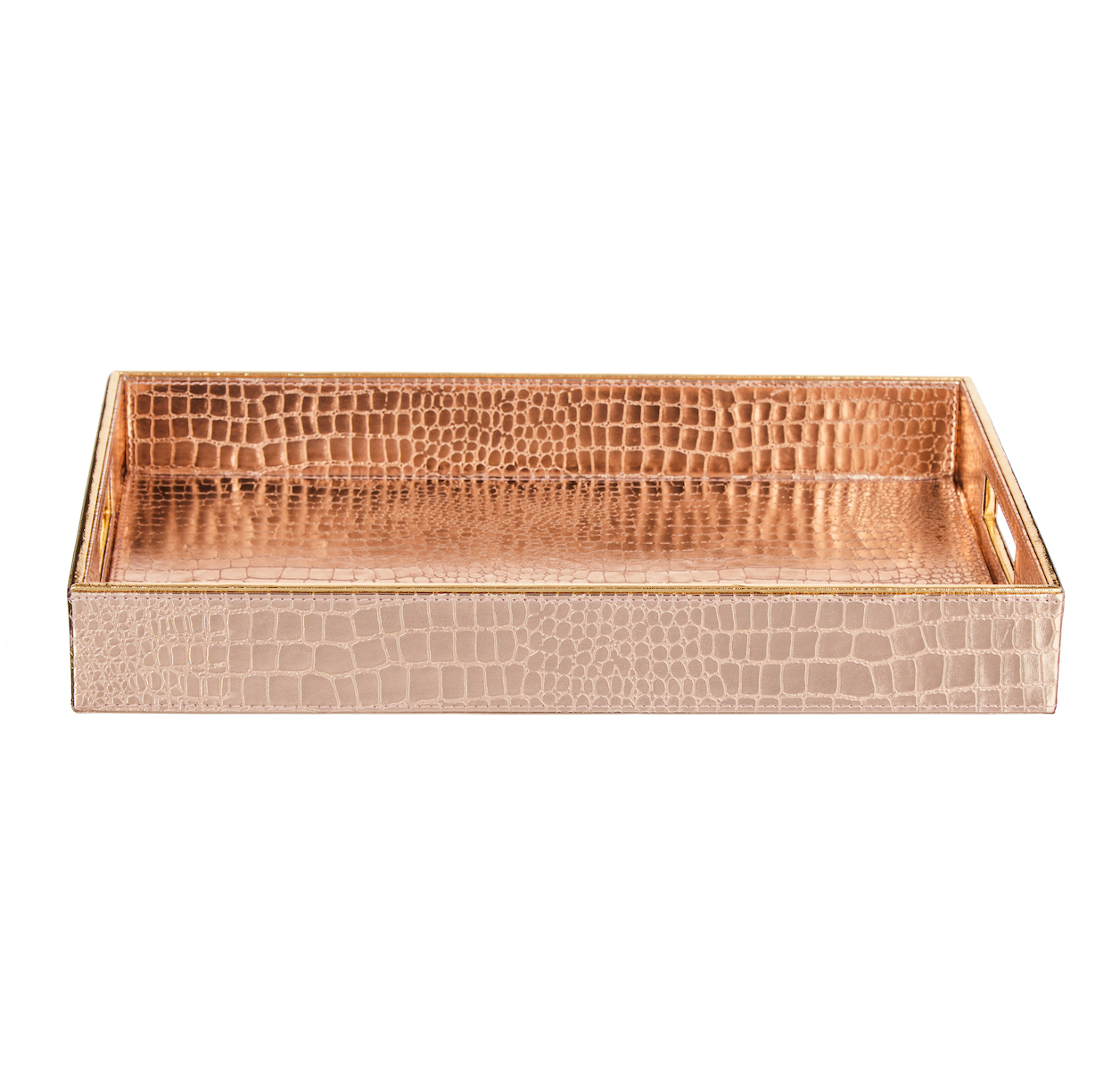 Aubrey Rose Gold Rectangular Tray