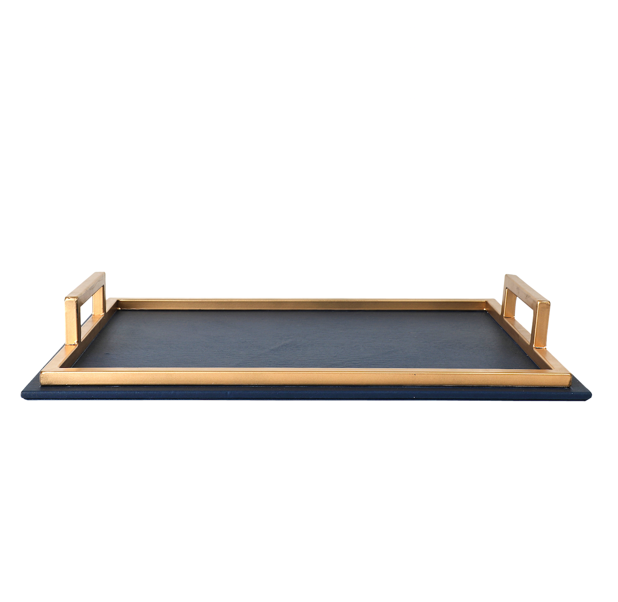 Indigo Royal Blue & Gold Rectangular Tray
